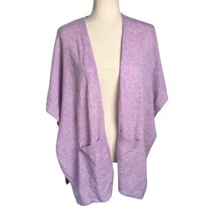 cashmere Lavender Women's kimono open Sweater one size cozy minimalist